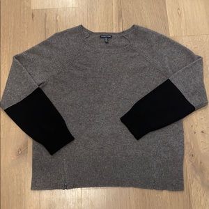 Eileen Fisher yak & merinowool color block sweater